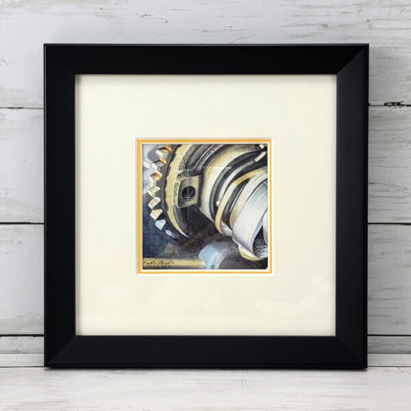 "Camshaft" Mini Moto Original Watercolor Painting