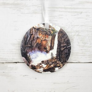 "Stone Rapids" 3 inch Ceramic Art Ornament