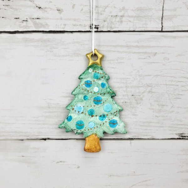 "Tree 3" Hand Formed Ceramic Ornament