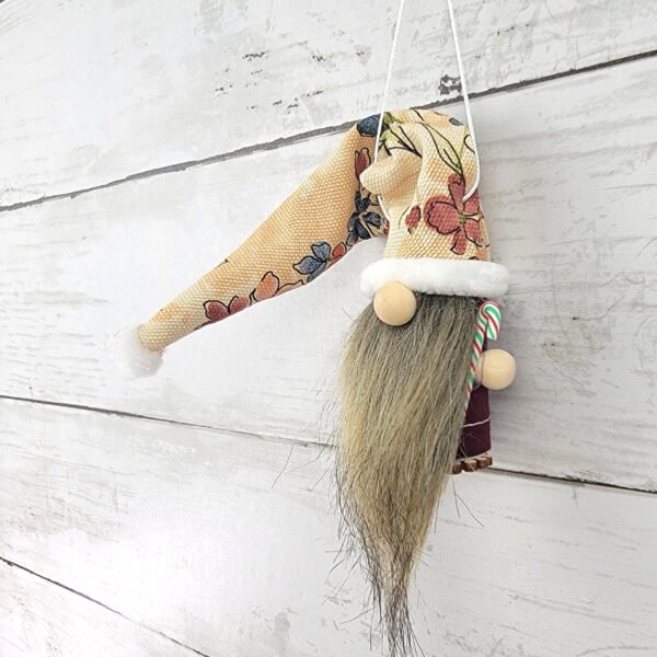 "Boho 1" Gnome Ornament - Image 2