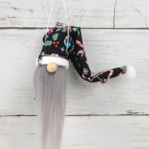 "Candy Cane 2" Gnome Ornament