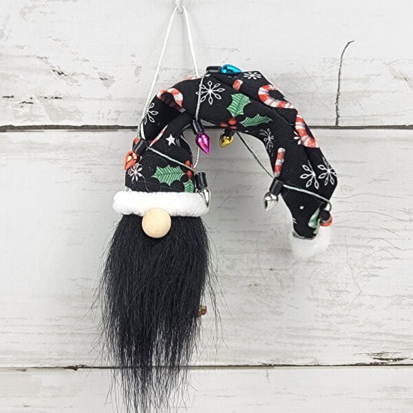 "Candy Cane 3" Gnome Ornament