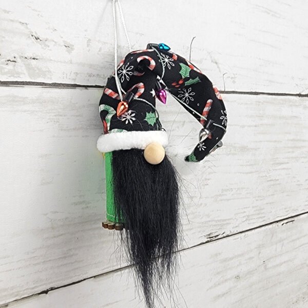 "Candy Cane 3" Gnome Ornament - Image 3
