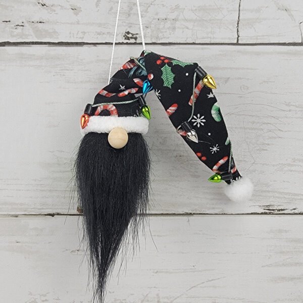 "Candy Cane 4" Gnome Ornament