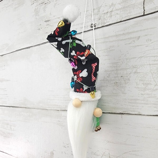 "Dog Bones 2" Gnome Ornament - Image 2