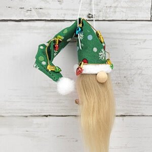 "Green Dots 2" Gnome Ornament