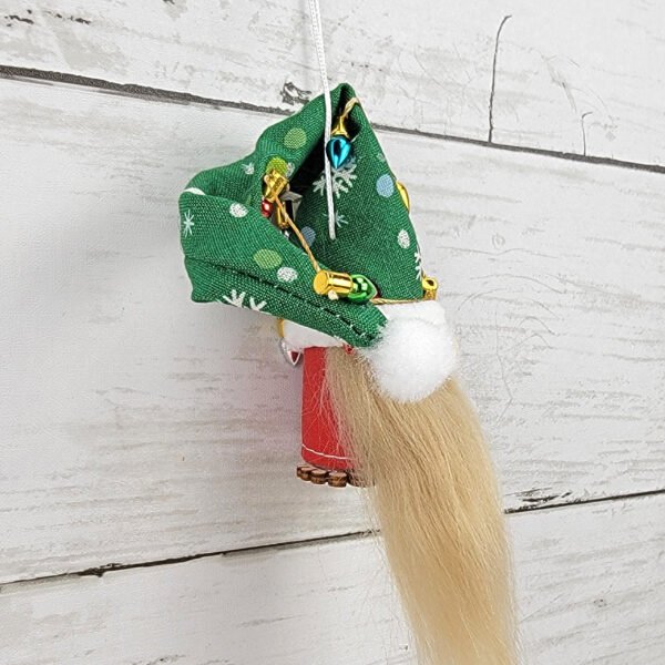 "Green Dots 2" Gnome Ornament - Image 3