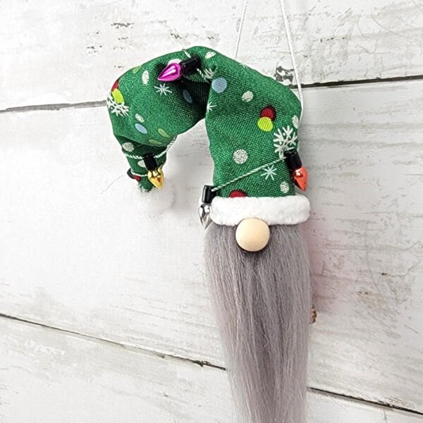 "Green Dots 4" Gnome Ornament - Image 3