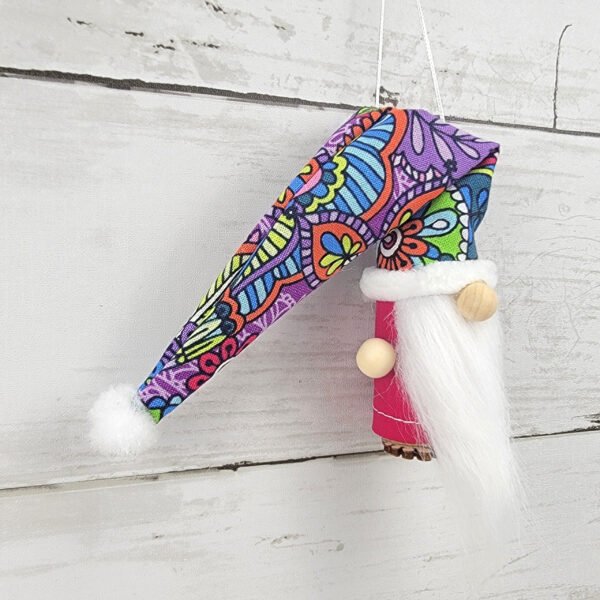 "Paisley 1" Gnome Ornament - Image 2