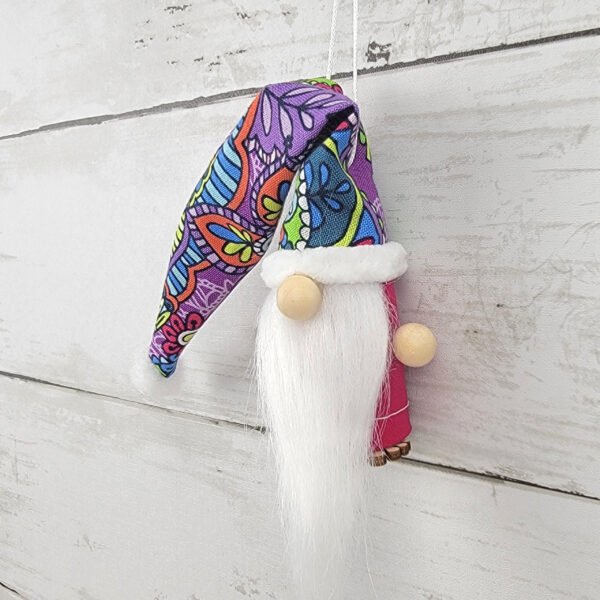 "Paisley 1" Gnome Ornament - Image 3