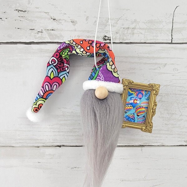 "Paisley 2" Gnome Ornament