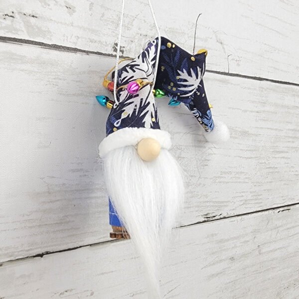 "Snowflakes 1" Gnome Ornament - Image 3