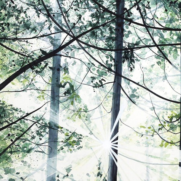 "Green Forest" Art Print - Image 2