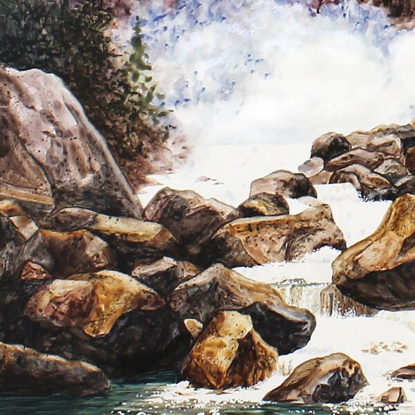 "Stone Rapids" Art Print - Image 2