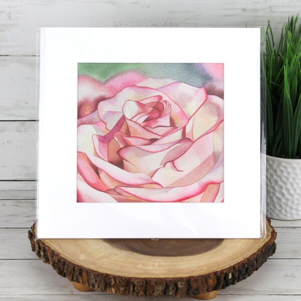 "Blush of Elegance" Rose Print
