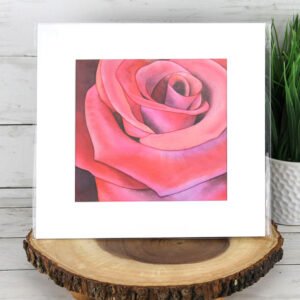 "Velvet Red" Rose Print