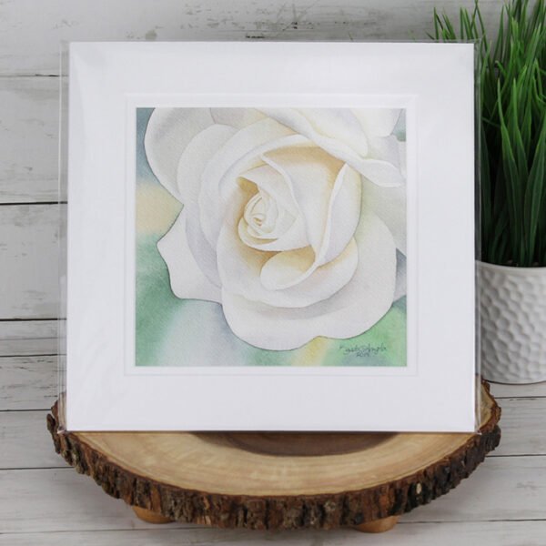 "Pure Serenity" Rose Print