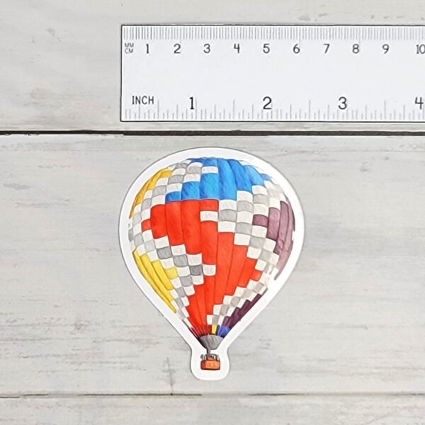 "Around the World Balloon" 3 inch Vinyl Sticker - Image 2