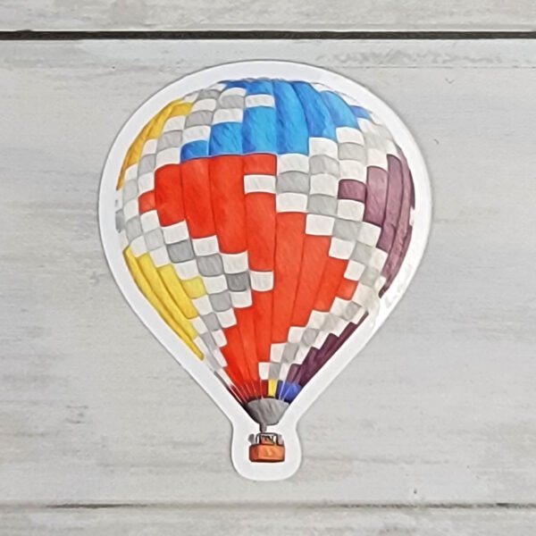 "Around the World Balloon" 3 inch Vinyl Sticker
