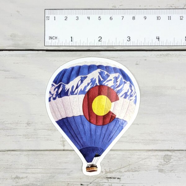 "Colorado Balloon" 4 inch Vinyl Sticker - Image 2