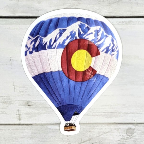 "Colorado Balloon" 4 inch Vinyl Sticker