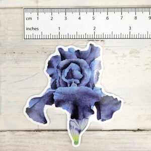 "Blue Iris" 3 inch Vinyl Sticker