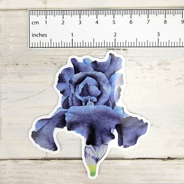"Blue Iris" 3 inch Vinyl Sticker