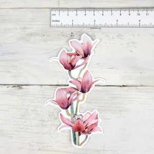 "Pink Orchid" 4 inch Vinyl Sticker
