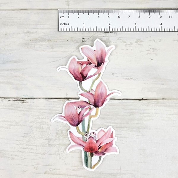 "Pink Orchid" 4 inch Vinyl Sticker
