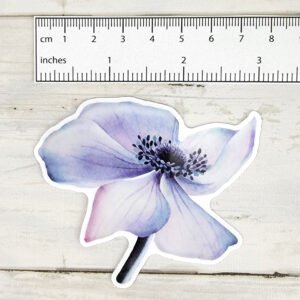 "Purple Anemone" 3 inch Vinyl Sticker