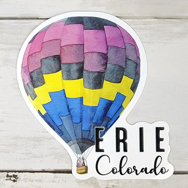 "Rose Erie Balloon" 4 inch Vinyl Sticker