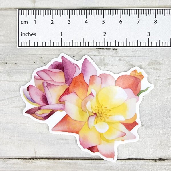 "Roses" 3 inch Vinyl Sticker