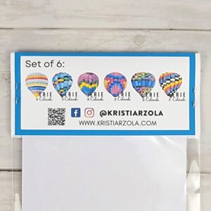 "Erie, CO Balloon" 4 inch Vinyl Stickers (set of 6) - Image 3
