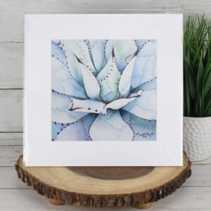 "Blue Thorns" Succulent Print