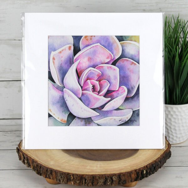 "Lavender Light" Succulent Print