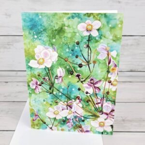 "Vibrant Wild Flowers" Single Notecard