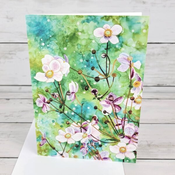 "Vibrant Wild Flowers" Single Notecard