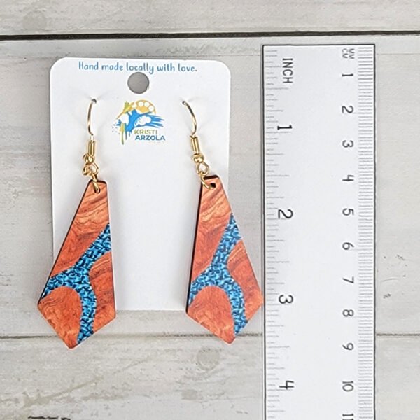 "Set #11" BoHo Wooden Drop Earrings - Image 2