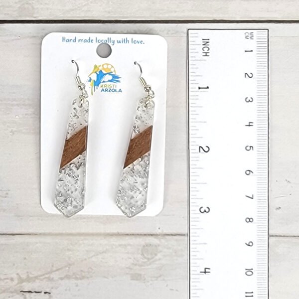"Set #14" BoHo Wooden Drop Earrings - Image 2