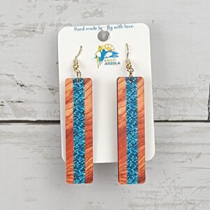 "Set #2" BoHo Wooden Drop Earrings