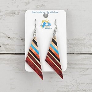 "Set #3" BoHo Wooden Drop Earrings
