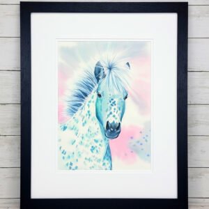 "Mane Stage" Horse Watercolor Painting