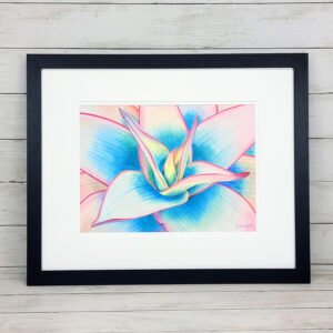 "Blush of the Desert" Succulent Watercolor Painting