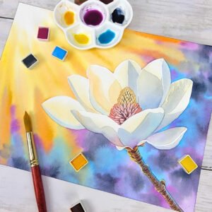 "Magnolia" Original 9 x 12 Watercolor Painting