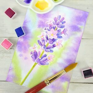"Lavender" Original 5 x 7 Watercolor Painting