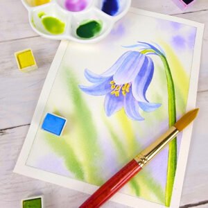 "Bluebell" Original 5 x 7 Watercolor Painting