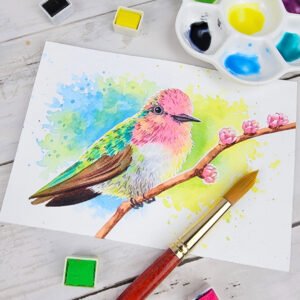 "Hummingbird" Original 5 x 7 Watercolor Painting